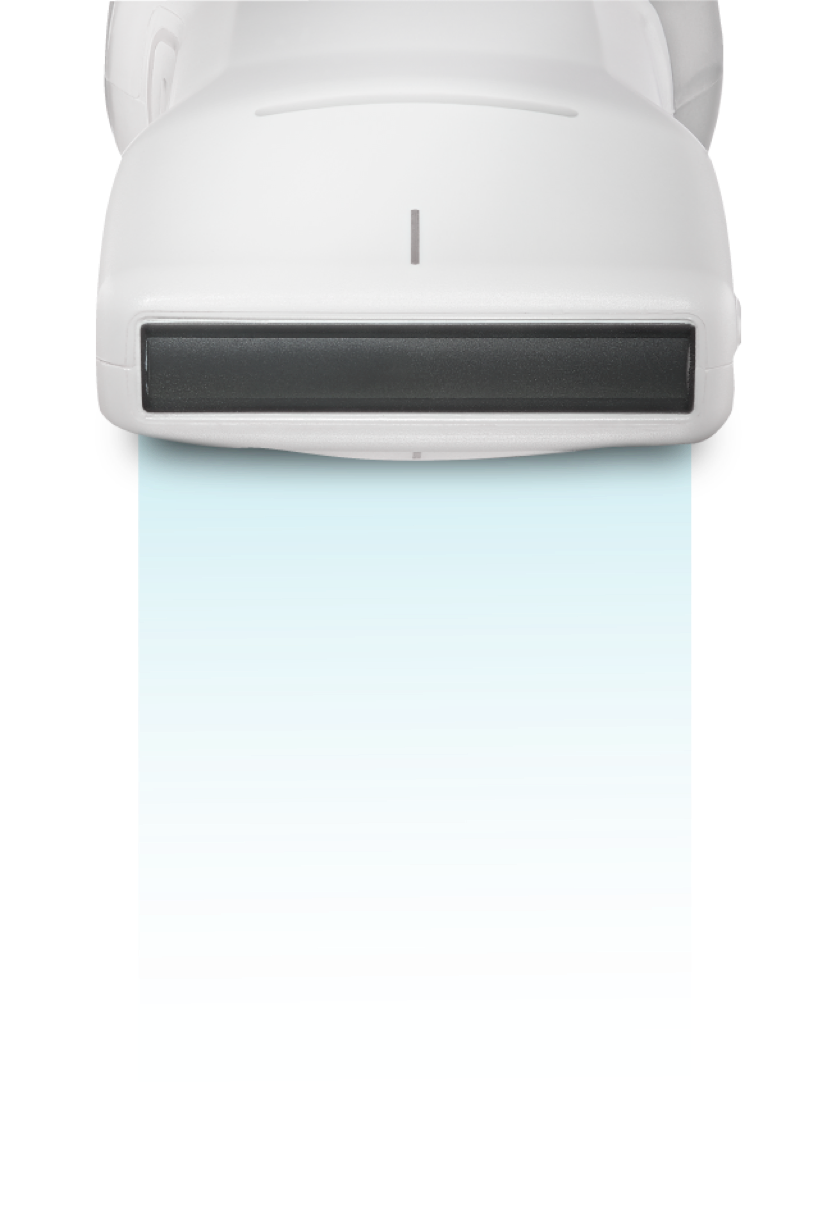 Der Vscan Air CL besitzt eine Linear- und Convexsonde, der Vscan Air SL eine Linear- und Sektorsonde.